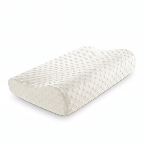 Contoured Memory Foam Neck Pillow with Bamboo Cover