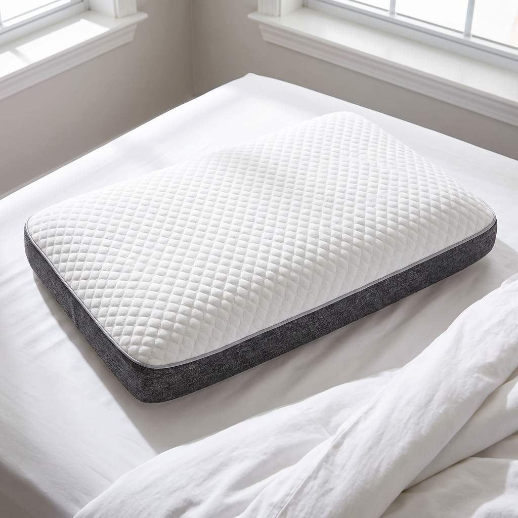Gel Cooling Ergonomic Memory Foam Pillow - lifestyle
