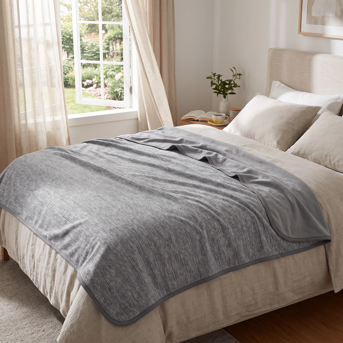 Lightweight Cooling Microfiber Blanket - lifestyle