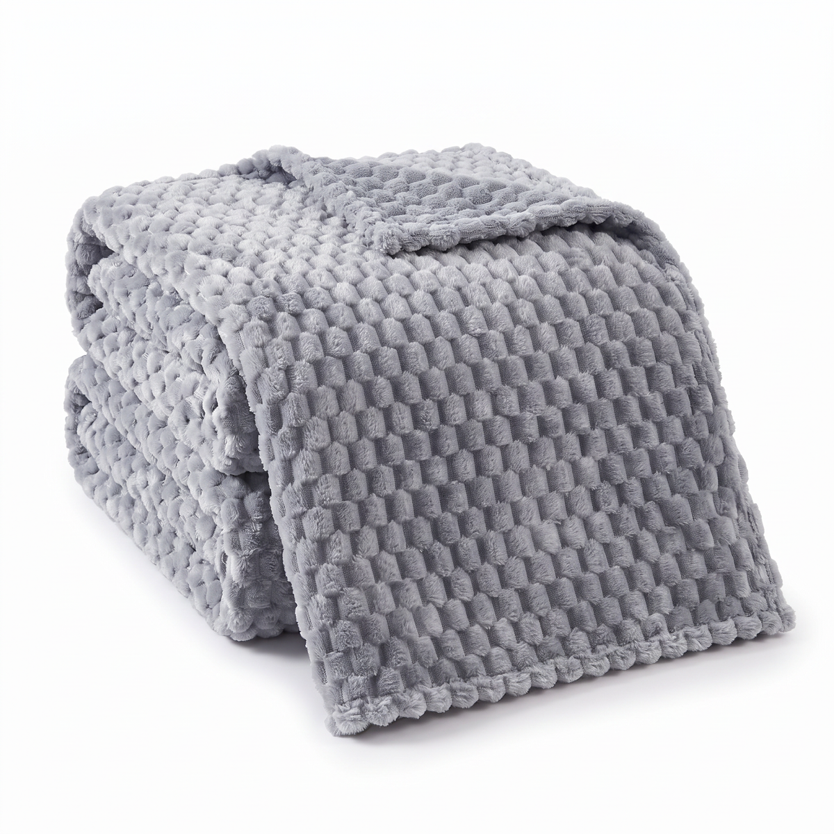 Embossed Check Plush Velvet Blanket