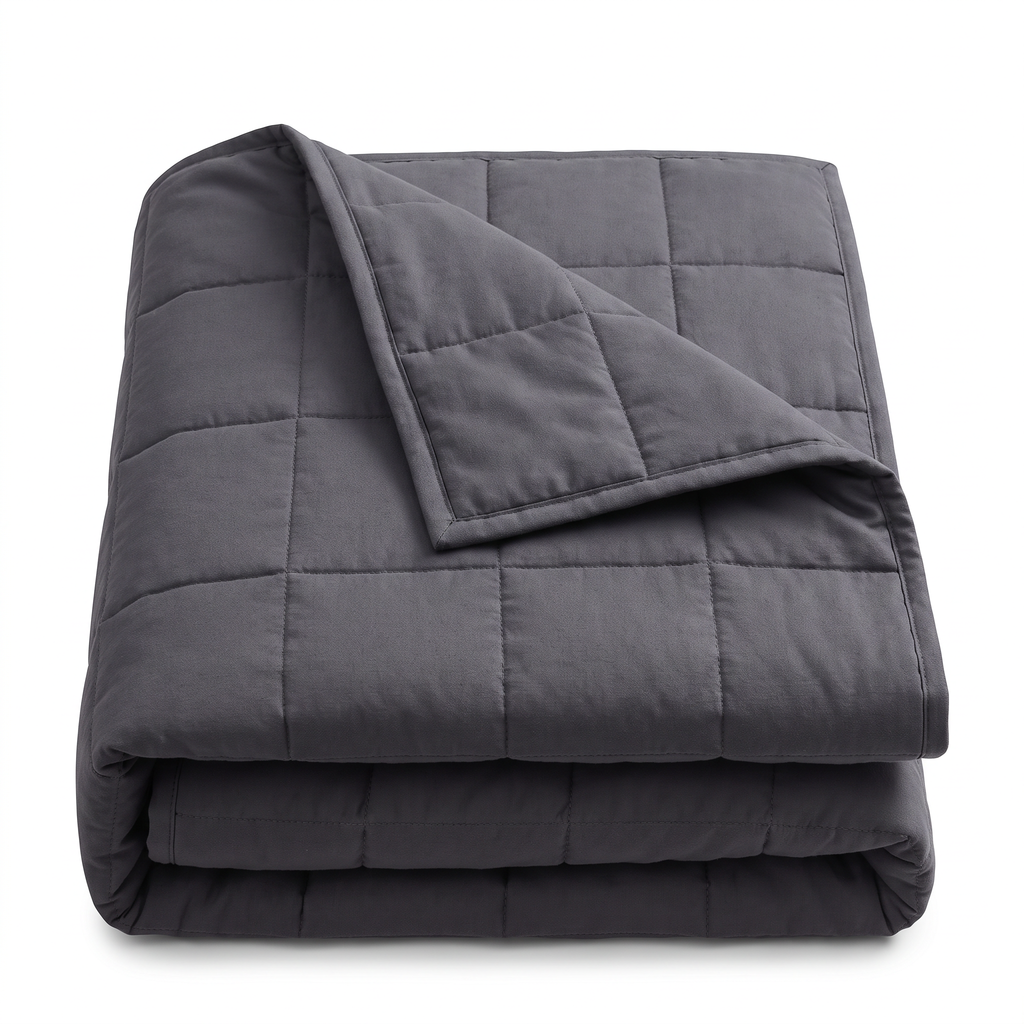 Quilted Cotton Glass Bead Weighted Blanket