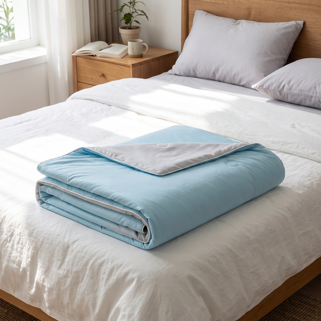 Double-Sided Lightweight Cooling Summer Quilt - lifestyle