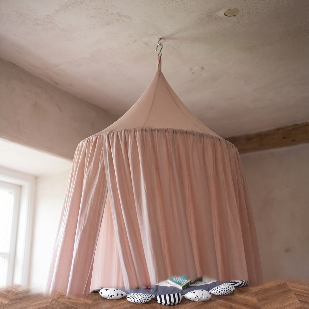 Round Hanging Bed Canopy for Kids Rooms - lifestyle