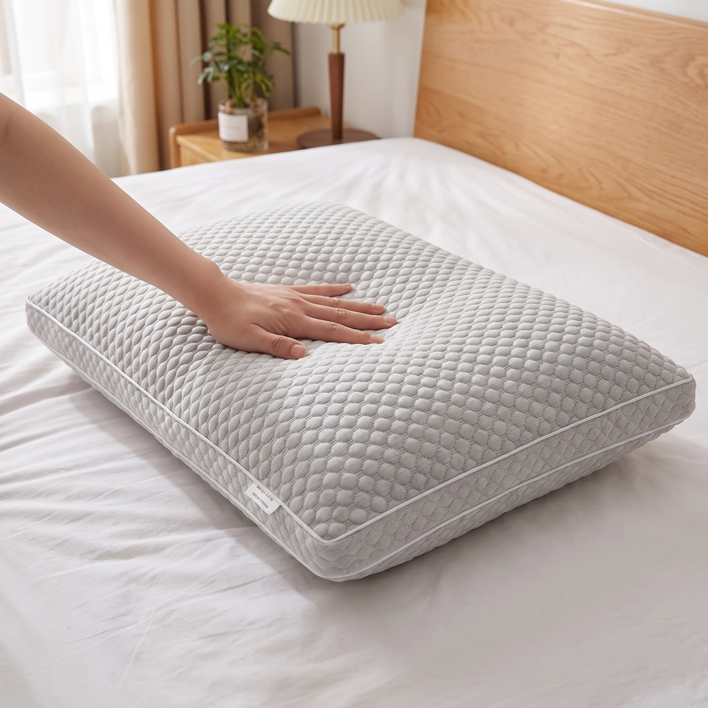 3D Textured Ergonomic Neck Support Pillow - lifestyle