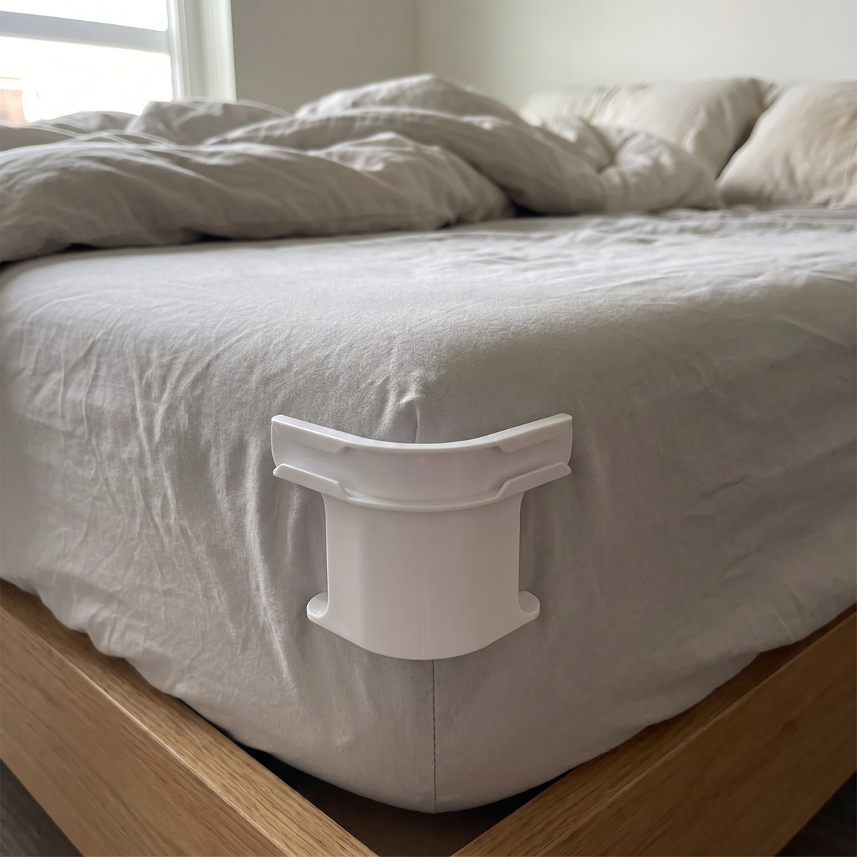 Mattress Corner Sheet Clips with Elastic Straps - lifestyle