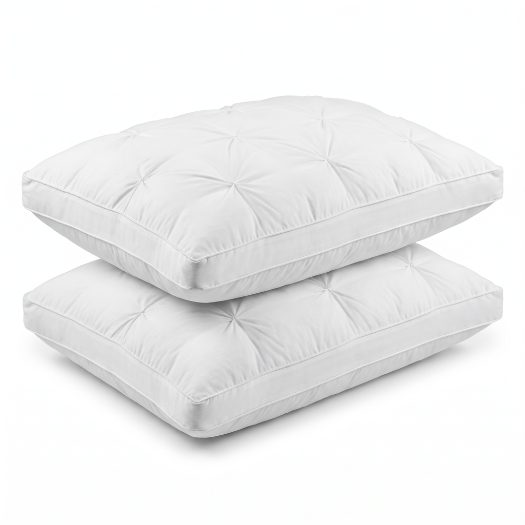 Goose Down Pinch-Pleat Bed Pillow