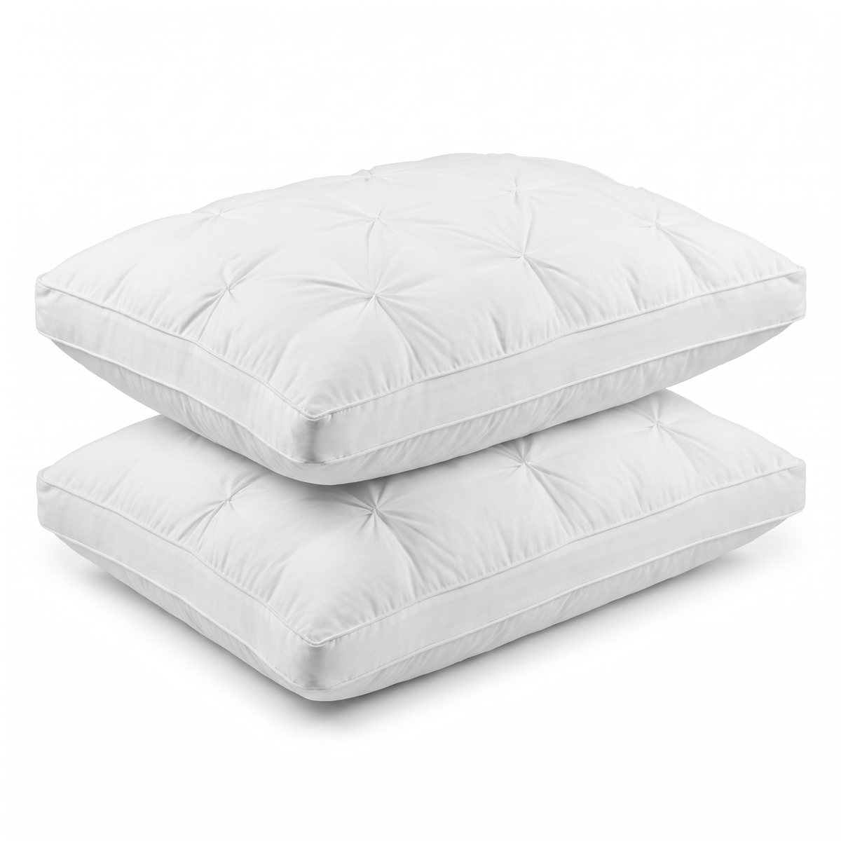 Goose Down Pinch-Pleat Bed Pillow