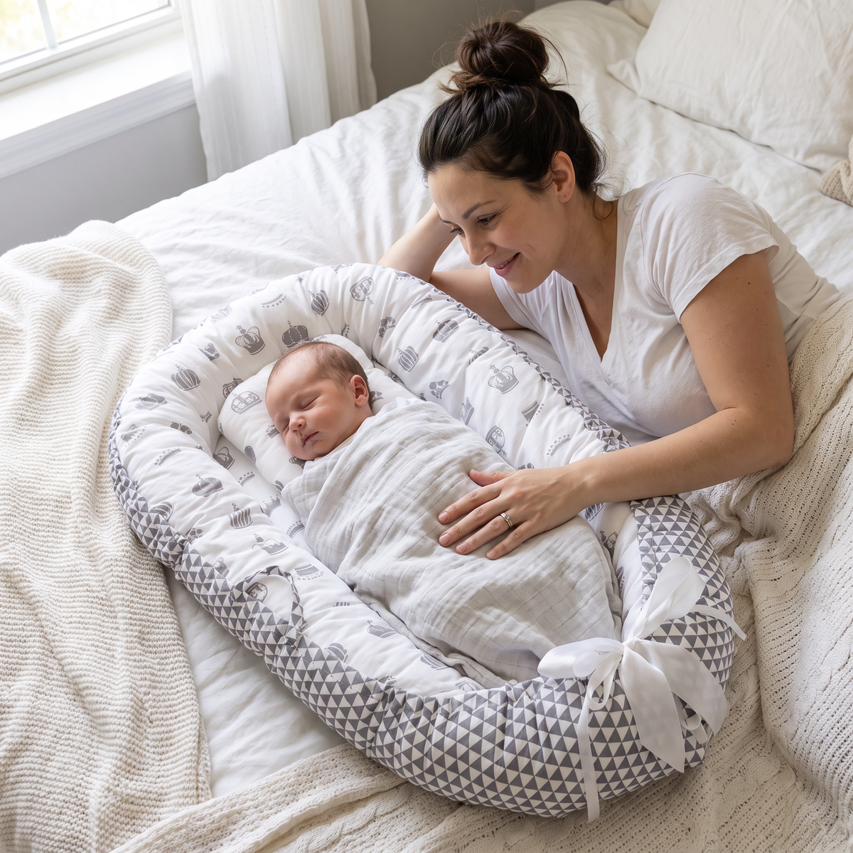 Foldable Portable Padded Baby Nest - lifestyle