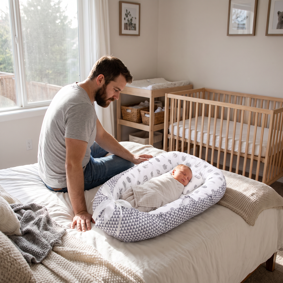 Foldable Portable Padded Baby Nest - lifestyle