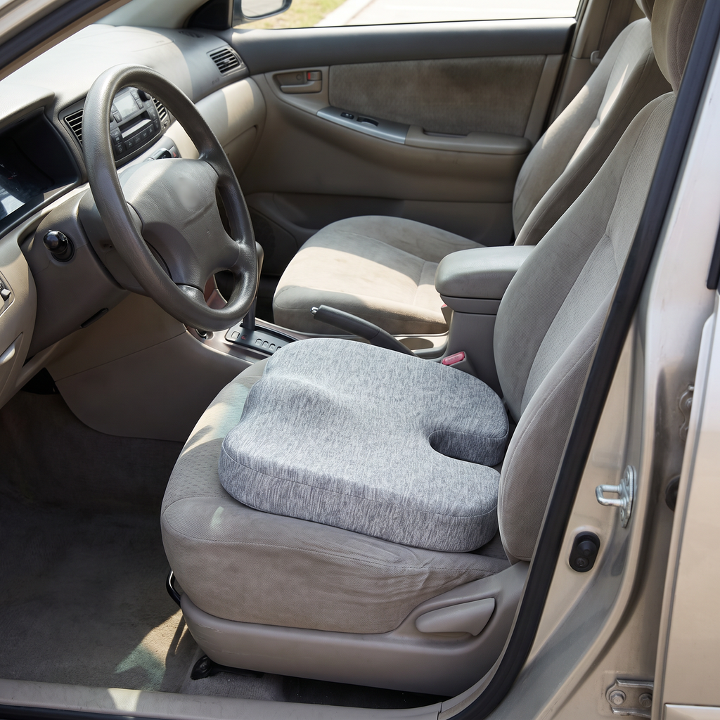Ergonomic Foam Seat Cushion with Tailbone Cut-Out - lifestyle