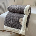 Reversible Tufted Sherpa Fleece Blanket
