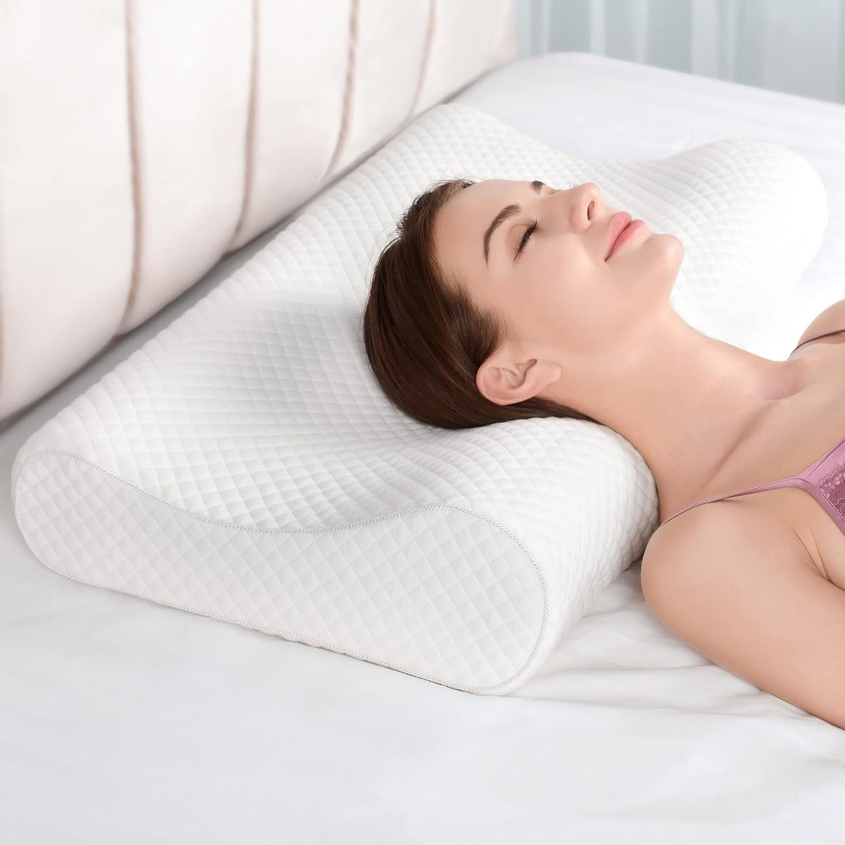 Slow-Rebound Memory Foam Contour Pillow