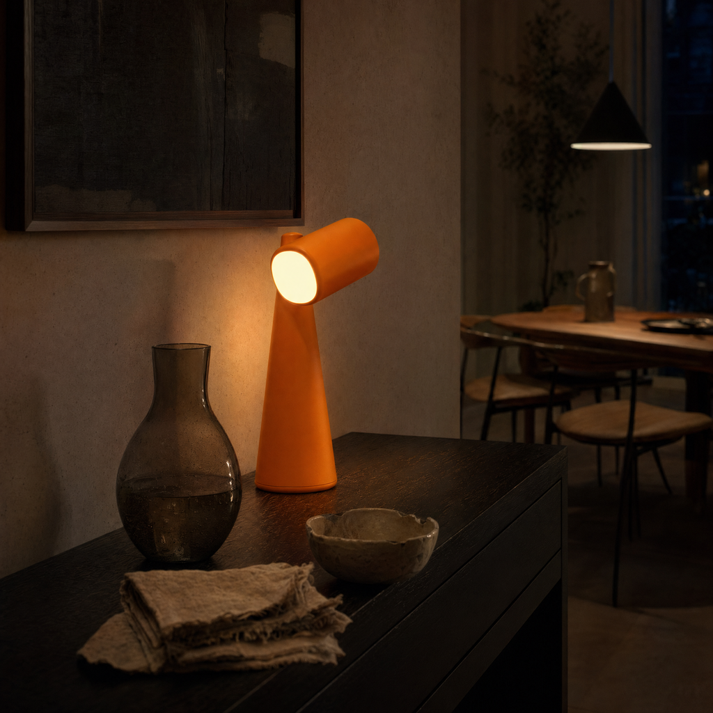 Cordless Tilting Spotlight Lamp