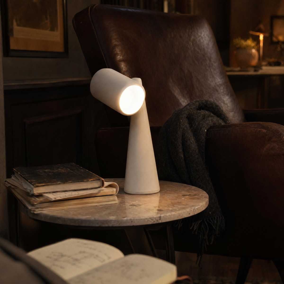 Cordless Tilting Spotlight Lamp